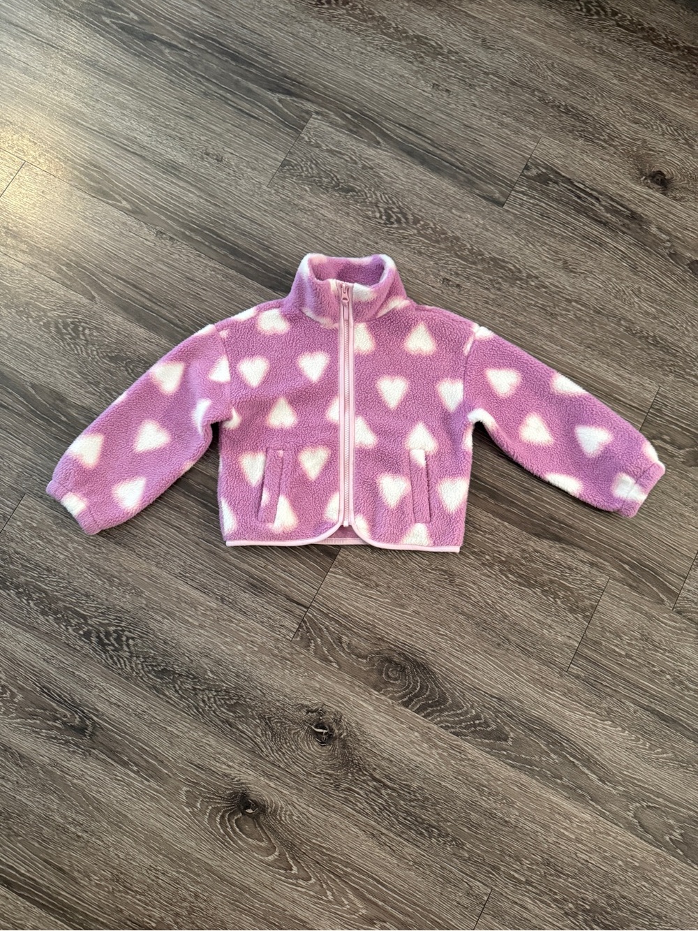 J. Crew Crewcuts Factory Heart Sherpa Zip Up